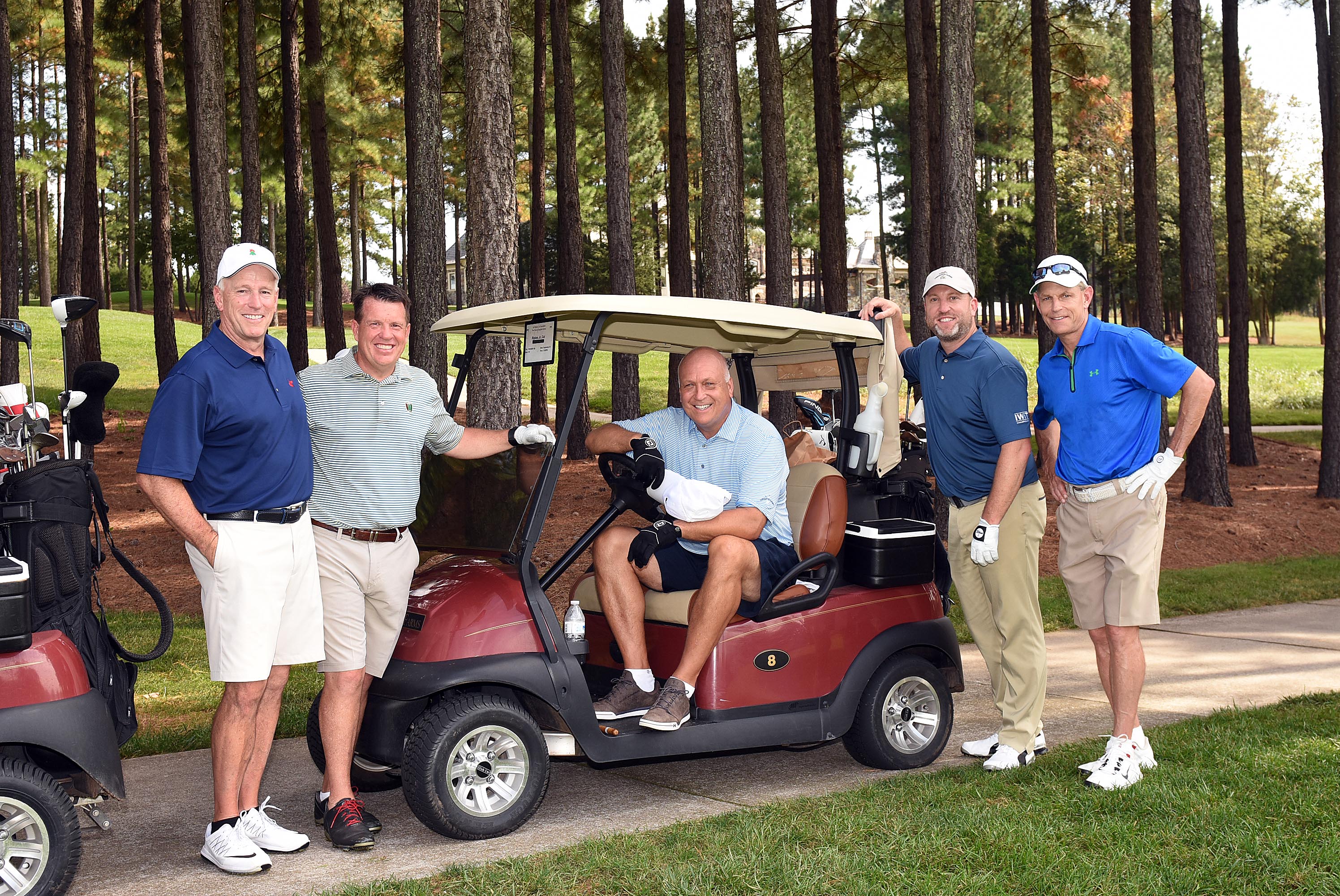 group of golfers at 2017 creighton farms golf classic