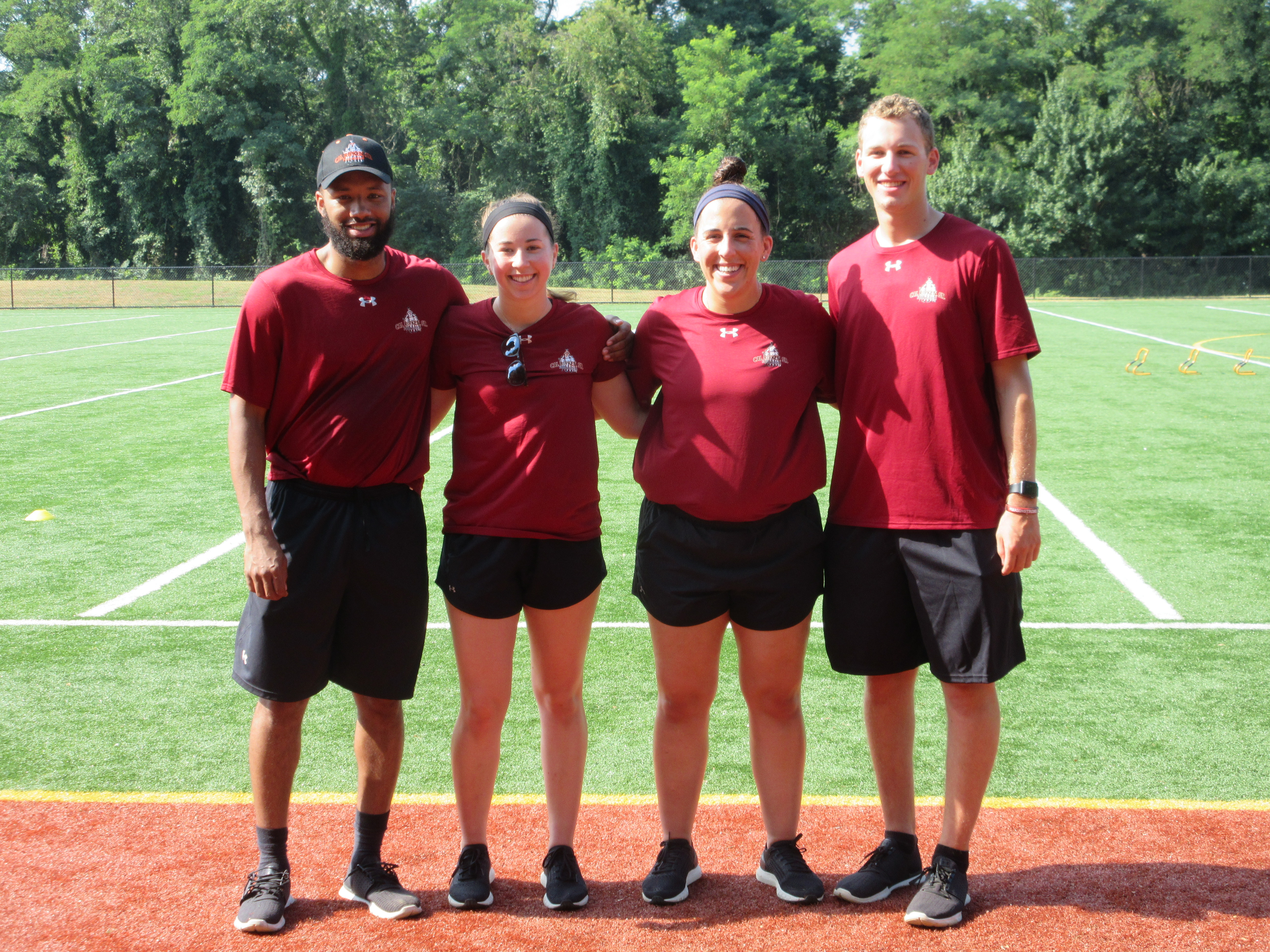 Picture of our four program interns this summer