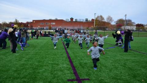  Ribbon cutting at Kelly Field at Ravens Park Youth Development Park
